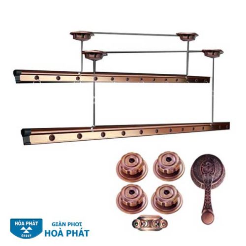 Giàn Phơi Gắn Trần Hoà Phát HL-999A Chịu Lực 70kg, Tay Quay Liền
