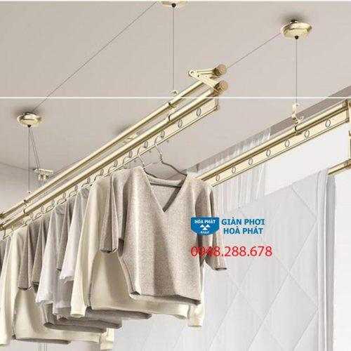 Giàn Phơi Thông Minh Hòa Phát S900 Plus - 4 Thanh, Gắn Trần - Ảnh 3
