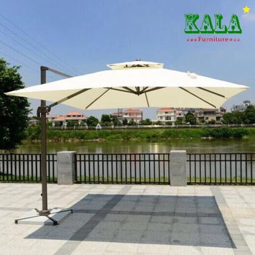 Ô Lệch Tâm Tròn Hòa Phát Hợp Kim Xoay 360 (Trắng Kem)