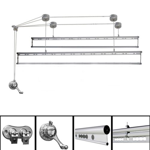 Giàn phơi quần áo Hàn Quốc 4 thanh phơi Nhập Khẩu K-2667