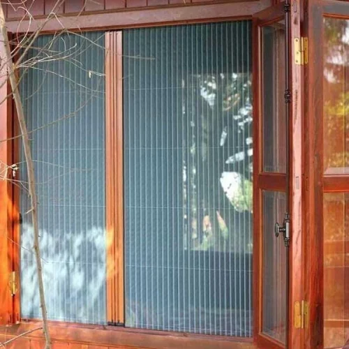 Alternative view of Cửa Lưới Chống Muỗi Dạng Xếp HP009 Màu Vân Gỗ
