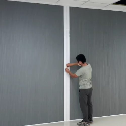 Alternative view of Rèm tổ ong gắn trên cánh kính kiểu Lùa ngang