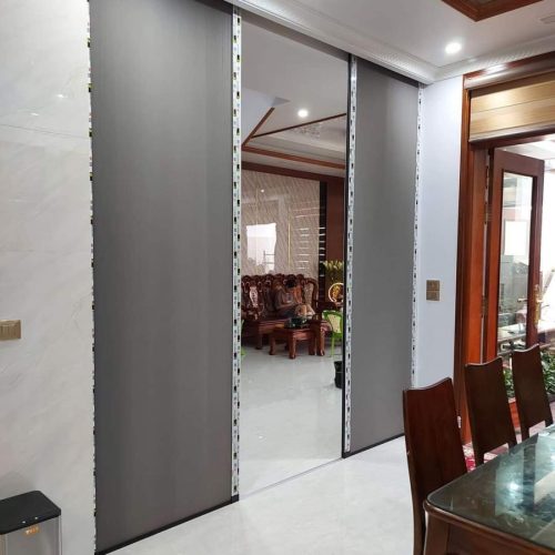 Alternative view of Vách Ngăn Phòng Rèm tổ ong lùa ngang 2 cánh ngăn nhiệt điều hòa