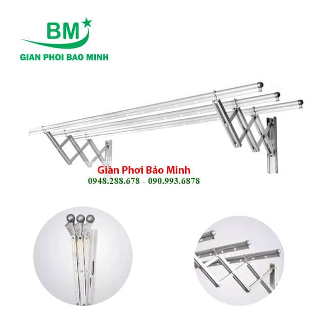 Alternative view of Giàn Phơi Thông Minh Xếp Tường GT-BM02 Nhập Khẩu, Giá Tốt