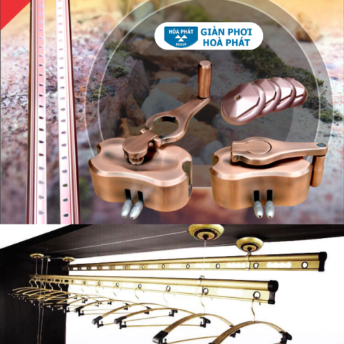 Giàn phơi quay tay Hòa Phát HP-979 Cao Cấp MỚI 2024